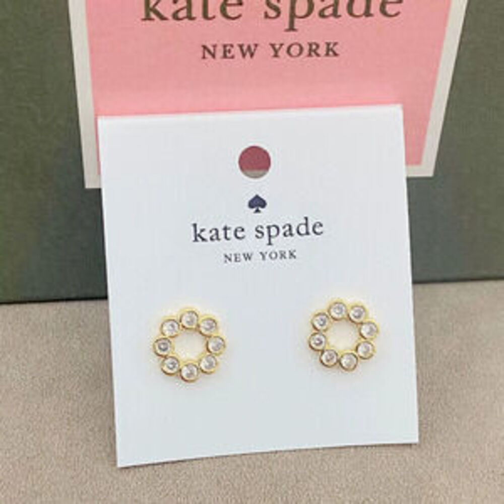 kate spade Geometric Rhinestone Stud Earrings
